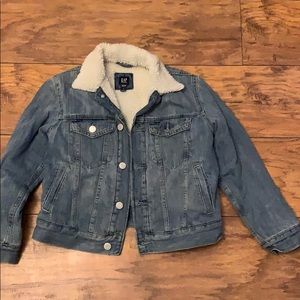 GAP Boys Denim Jacket Button Down Size Medium